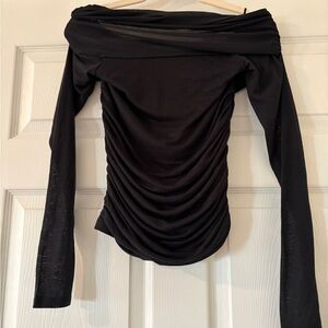 Elegant Black Off-Shoulder Top